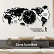 Horloge Murale Avec Carte Du Monde 3D