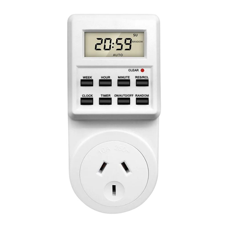 Programmateur De Prise Digitale Avec Écran LCD Et Boutons De Contrôle