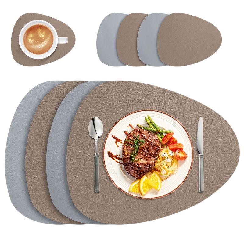 Set De Table Design En Cuir Réversible