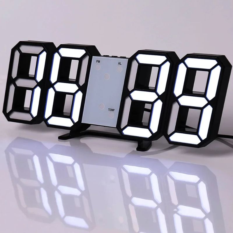 Horloge Numérique LED 3D Lumineuse