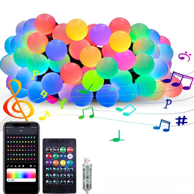 Guirlandes Guinguette Multicolores Lumineuses Intelligentes