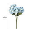 Fleur Artificielle Bleu Hortensia En Bouquet