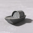 Sculpture Pierre en Bateau Miniature