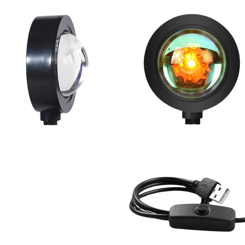 Éclairage de Soirée Projecteur Effet Coucher de Soleil