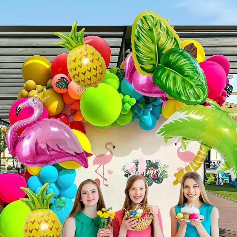 Décorations Festives Arche De Ballons Tropicaux