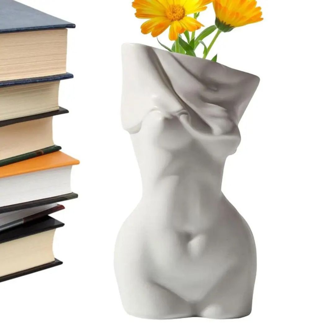 Vase Buste Femme en Céramique Moderne