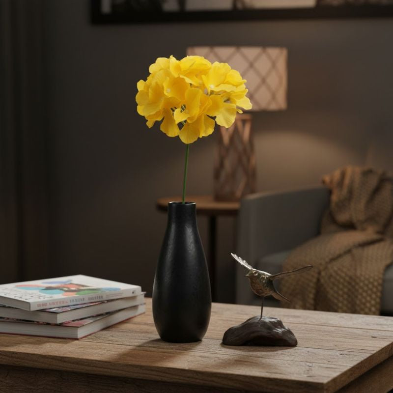 Fleur Artificielle Jaune Effet Naturel