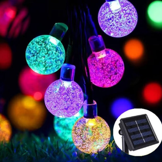 Guirlandes Guinguette Multicolores Boules Cristal