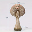 Sculpture Visage Décorative En Forme De Champignon Artistique