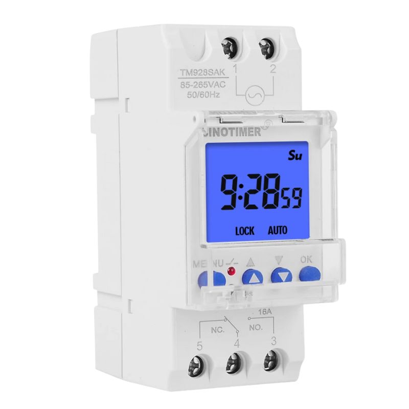 Programmateur Électronique Avec Écran LCD Rétroéclairé Et Verrouillage