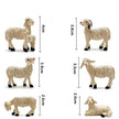 Décoration de Noël Figurines de Moutons Miniatures