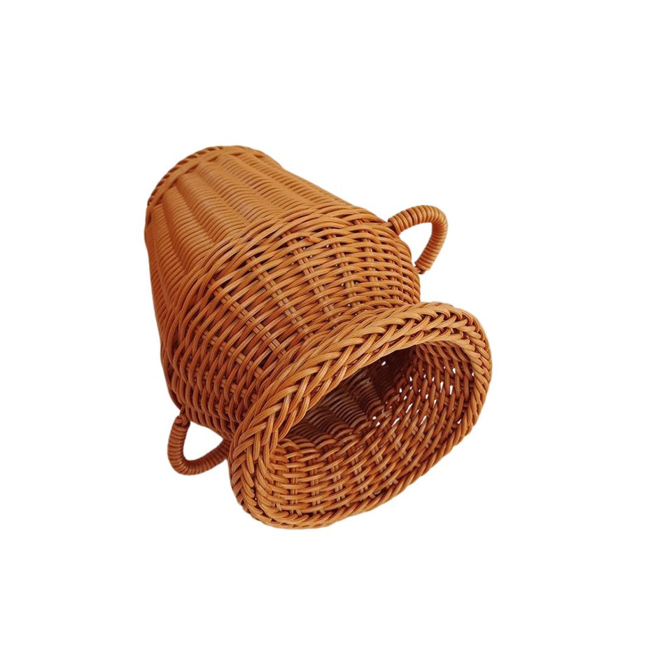 Vase en Osier Moderne à Double Oreille