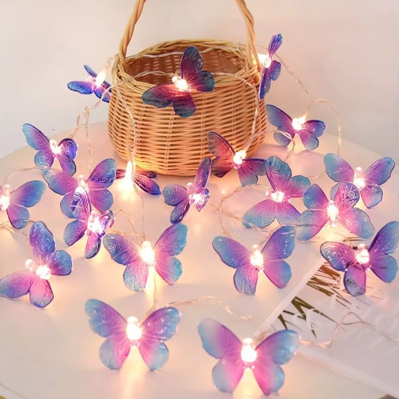 Guirlandes d’Intérieur LED Papillons Lumineux