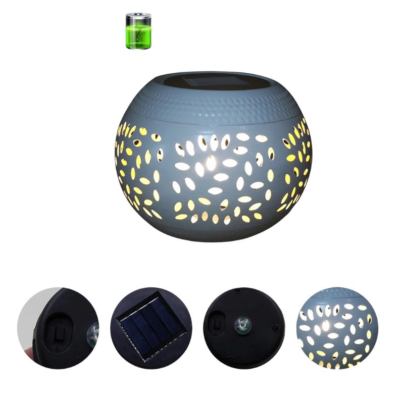 Lanternes Solaires Métal Elliptique LED