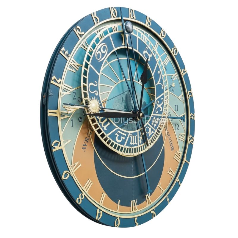 Horloge Astronomique Murale Vintage À Chiffres Romains