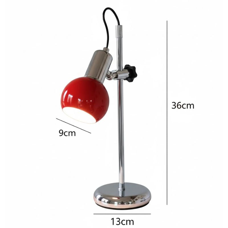 Lampe Champignon Design Rouge Orientable Avec Éclairage Chaud