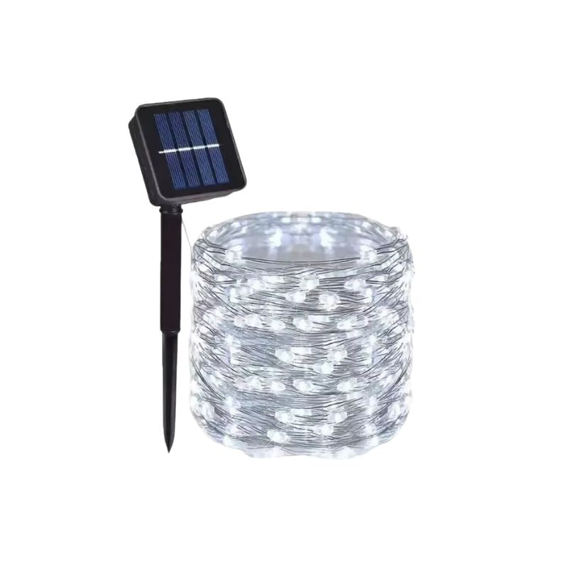 Guirlandes Solaires LED en Cuivre Flexible
