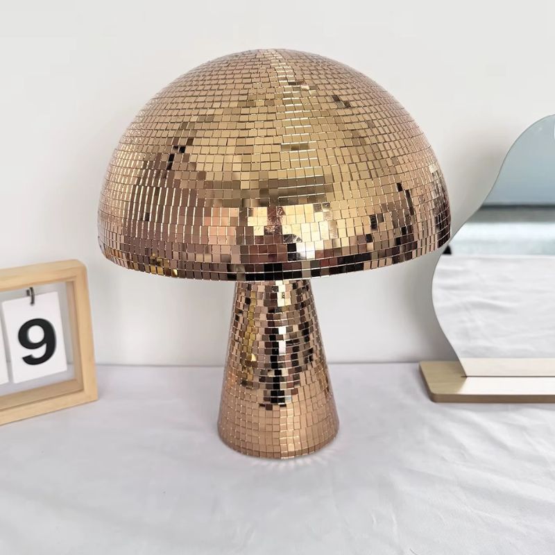 Lampe Champignon Style Discothèque Avec Reflets Brillants
