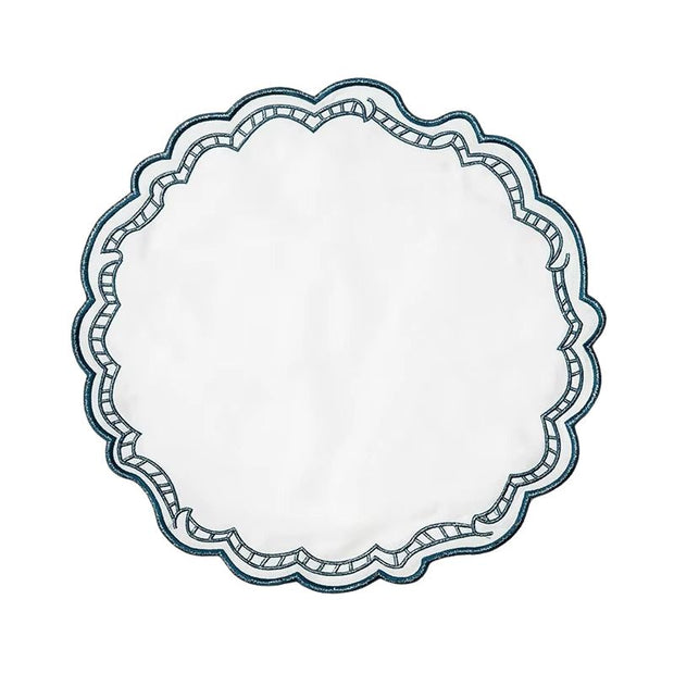 Set De Table Avec Dentelle Brodée Et Finition Raffinée 10 pièces