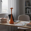 Lampe Champignon Orange Fine Et Élégante