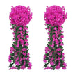 Guirlande De Fleurs Artificielles Avec Roses De Vigne Retombantes