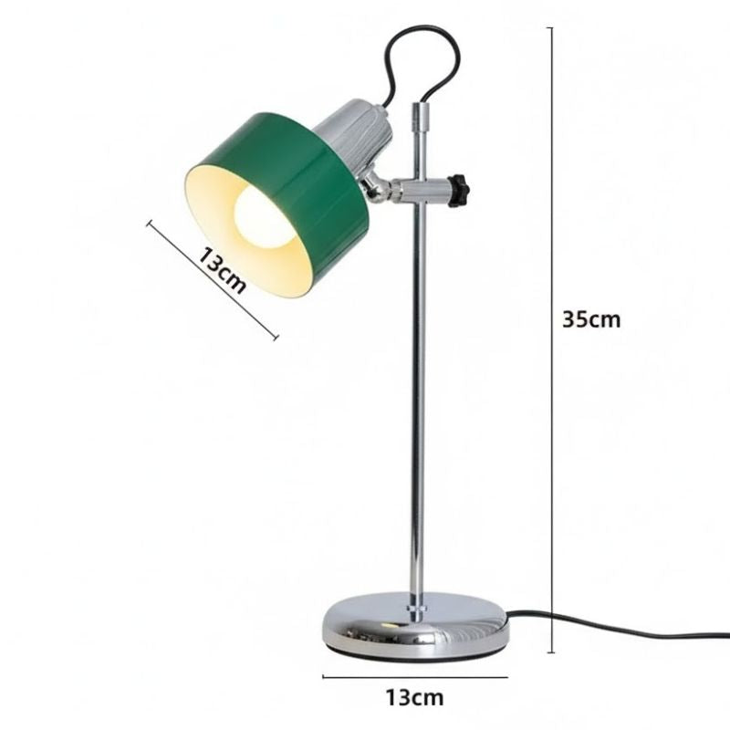 Lampe Champignon Verte Design Moderne En Métal Chromé