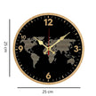 Horloge Murale Avec Design Carte Du Monde