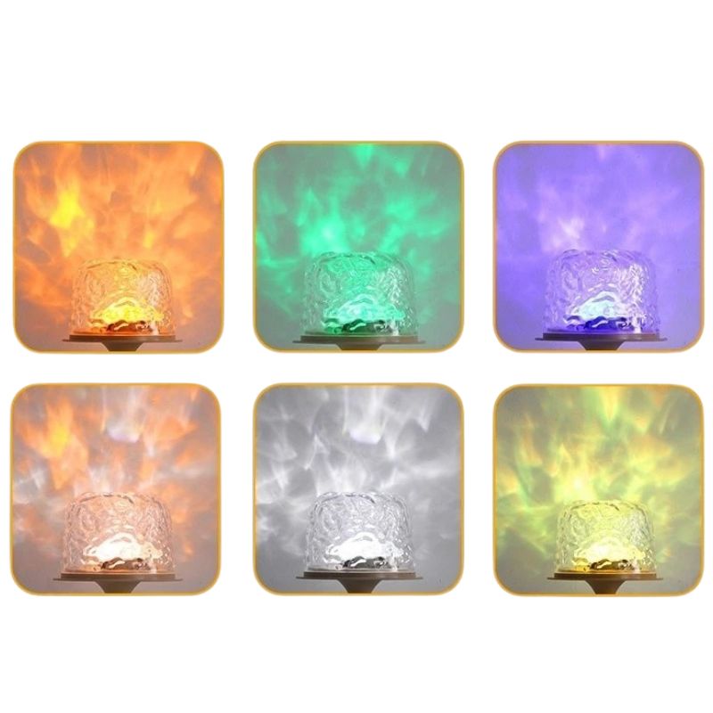 Lampe Champignon Blanc Rechargeable USB Avec Effet D’Onde