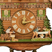Horloge Coucou Murale En Bois Style Chalet Avec Scène Forestière