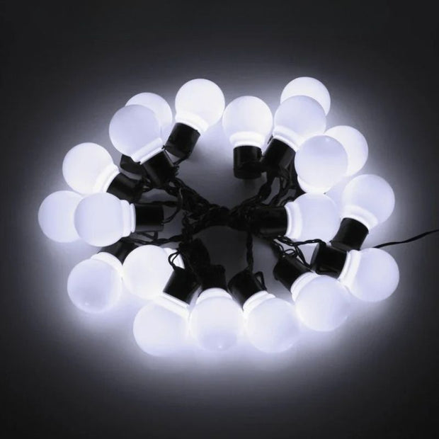 Guirlandes Guinguette Solaires Boules LED Lumineuses