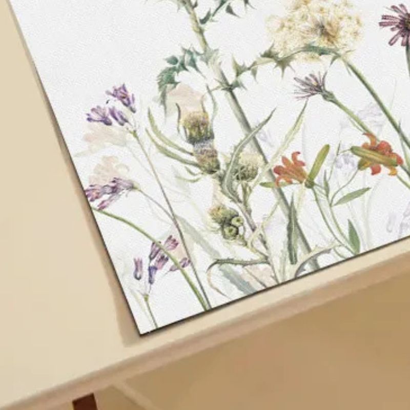 Set De Table Lavable Fleurs Sauvages Champêtres 4 Pièces