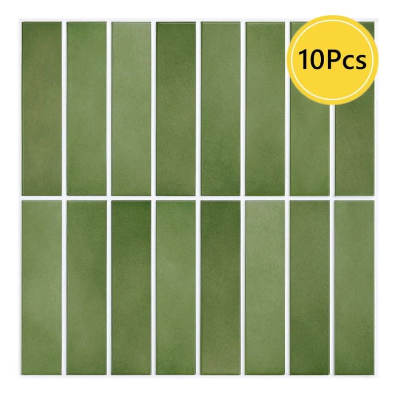 Panneau Mural Décoratif Avec Effet Carreaux 10 Pièces