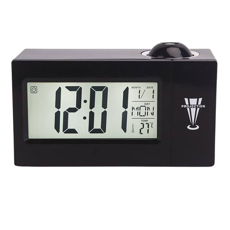 Horloge Parlante Numérique Avec Projection Murale Et Réveil LCD