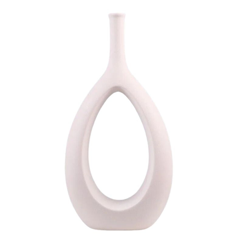 Vase Creux en Céramique de Style Nordique