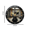 Horloge En Bois Murale Avec Design Guitare Moderne