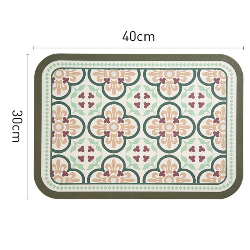 Set De Table Cuir Imperméable Motifs Vintage Américains