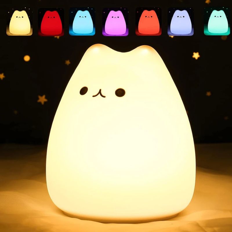 Veilleuses Chat Mignon En Silicone