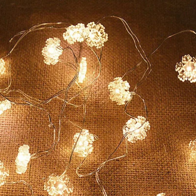 Guirlandes de Noël LED Flocons de Neige