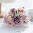 Fleur Artificielle Multicolore Avec Pétales Déployés