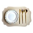 Set De Table Cuir Élégant Antidérapant Et Lavable