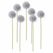 Fleur Artificielle Gris Avec Bouquet Dense Réaliste