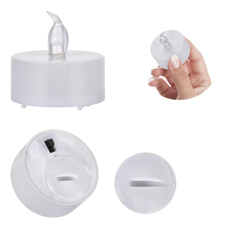 Bougie LED Effet Flamme Scintillante