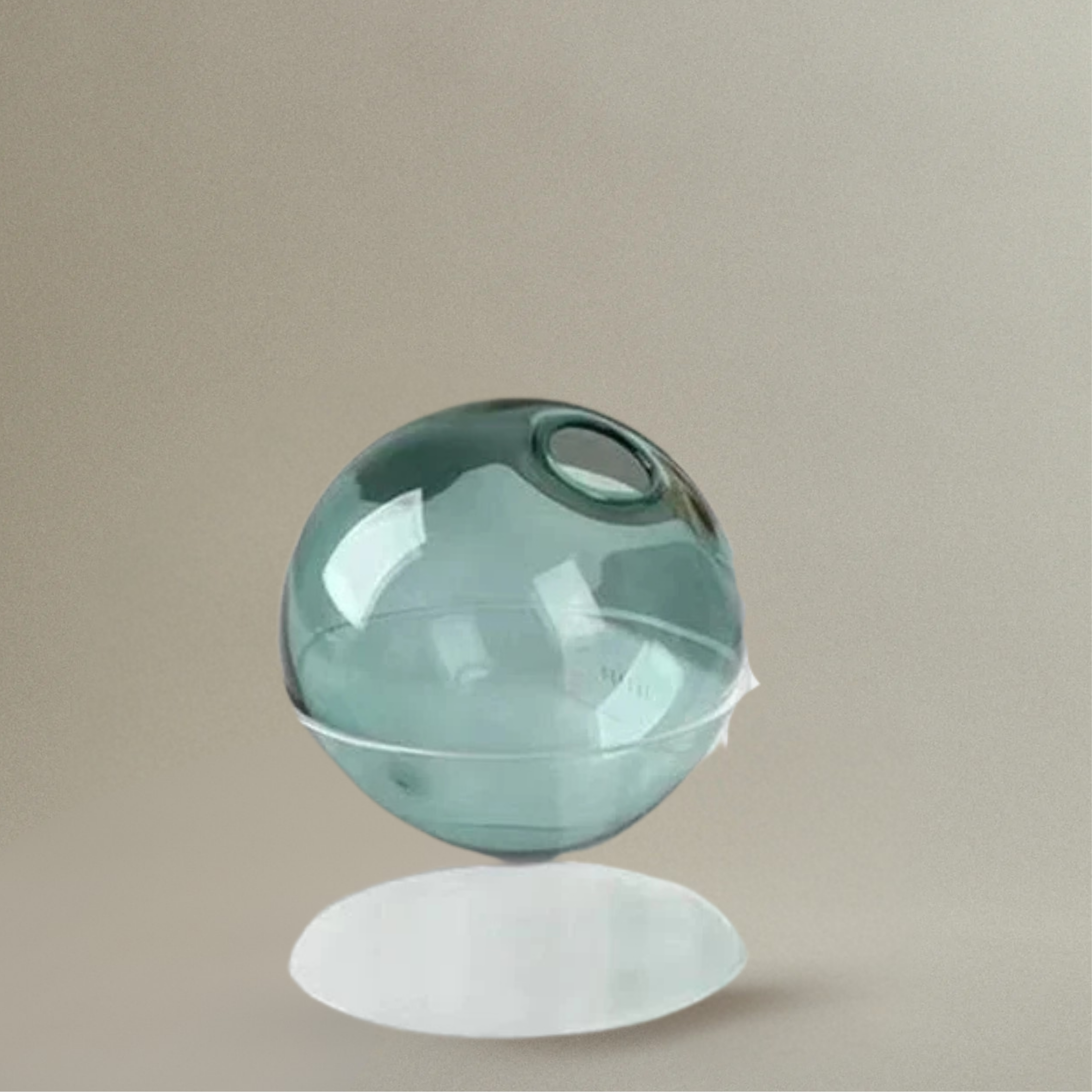 Vase Rond en Verre Coloré pour Fleurs