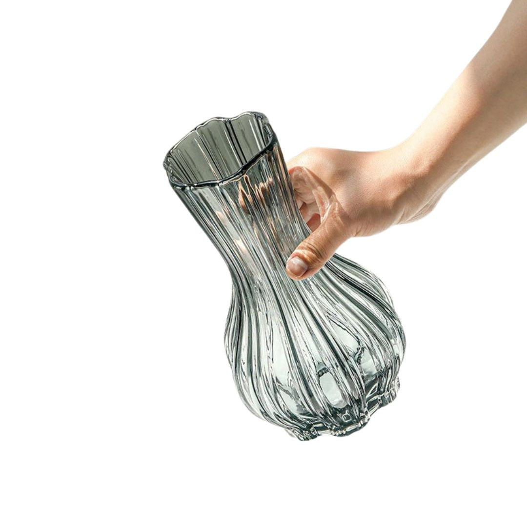 Vase en Cristal Transparent pour Fleurs