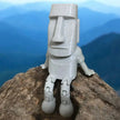 Sculpture Moai Moderne Avec Position Relax