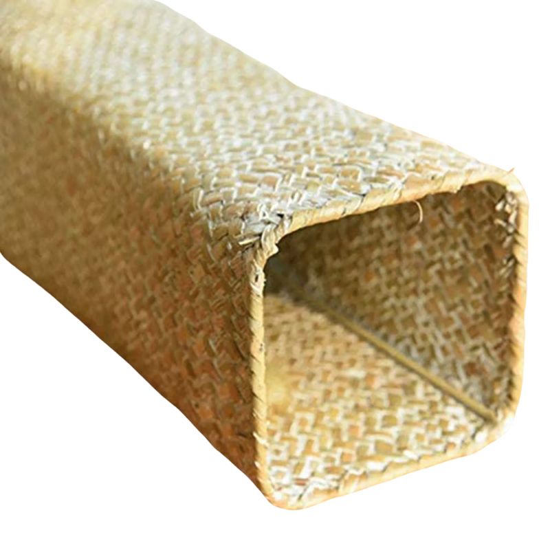 Vase Poser en Bambou Blanc pour Fleurs et Fruits