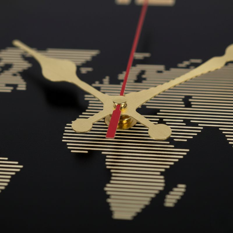 Horloge Murale Avec Design Carte Du Monde