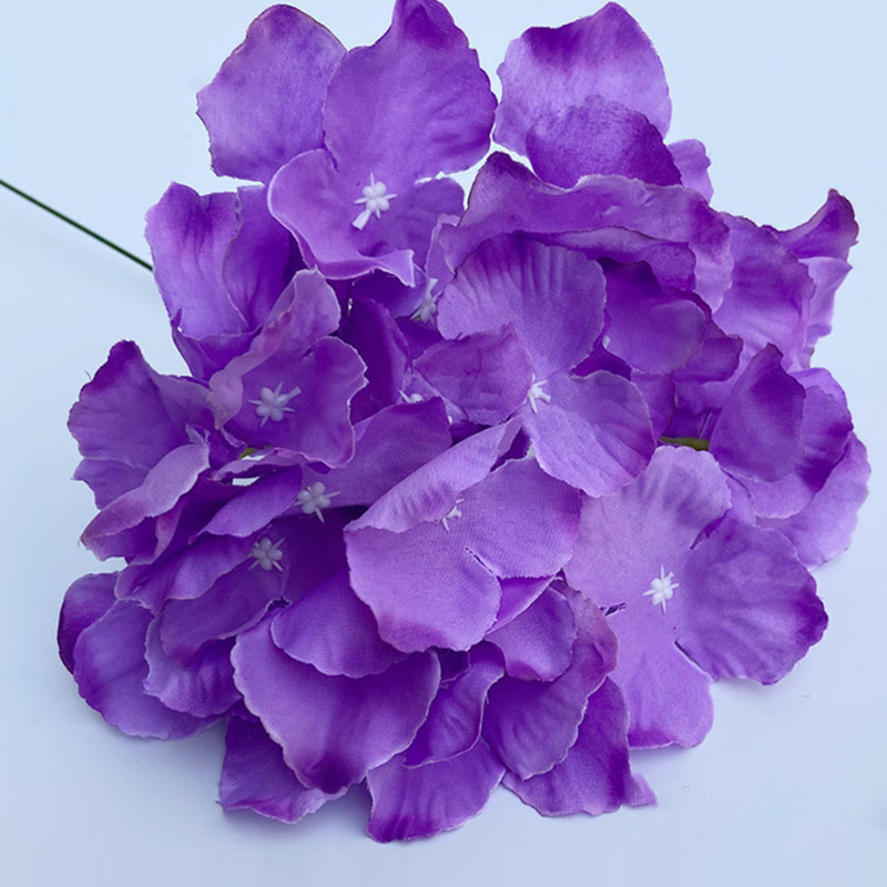 Fleur Artificielle Violet Hortensia Avec Pétales Souples
