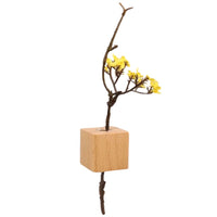 Vase Maison à Fleurs Magnétique en Bois