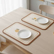 Set De Table Cuir Antidérapant Et Facile À Nettoyer